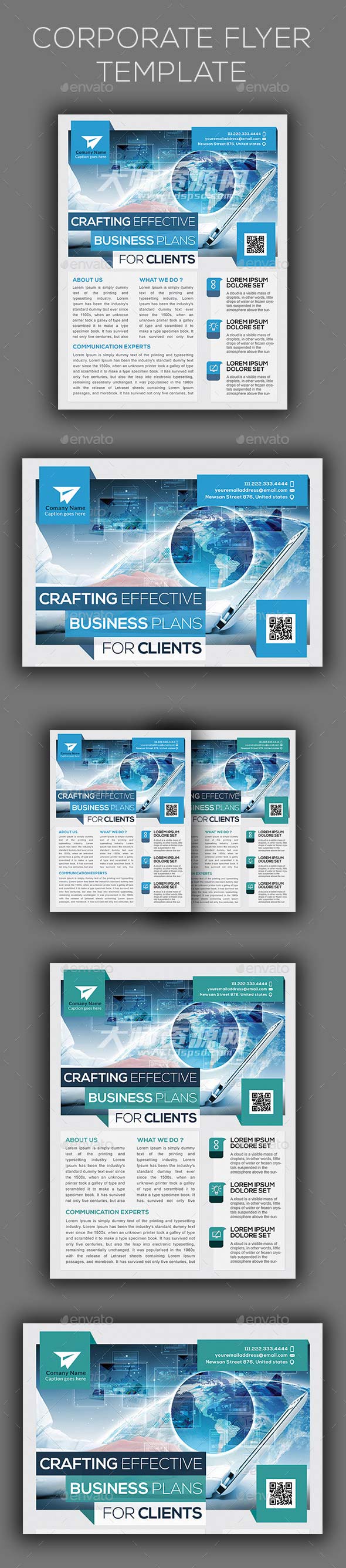 电子产品推广传单模板：Business Flyer Template